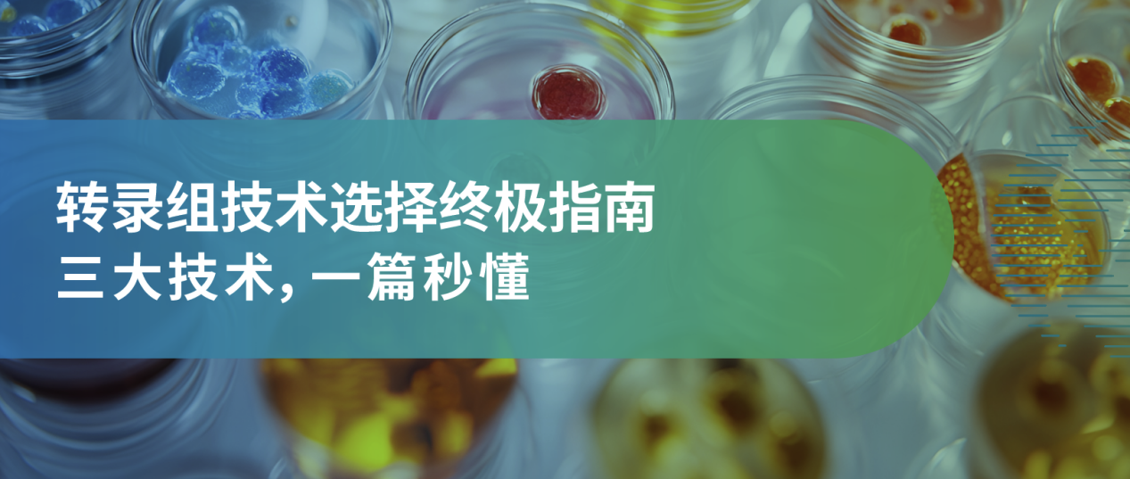 转录组技术怎么选？三大核心技术一文吃透！